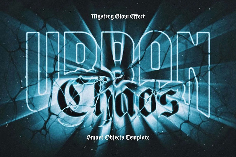 48款万圣节海报文字特效PSD模板